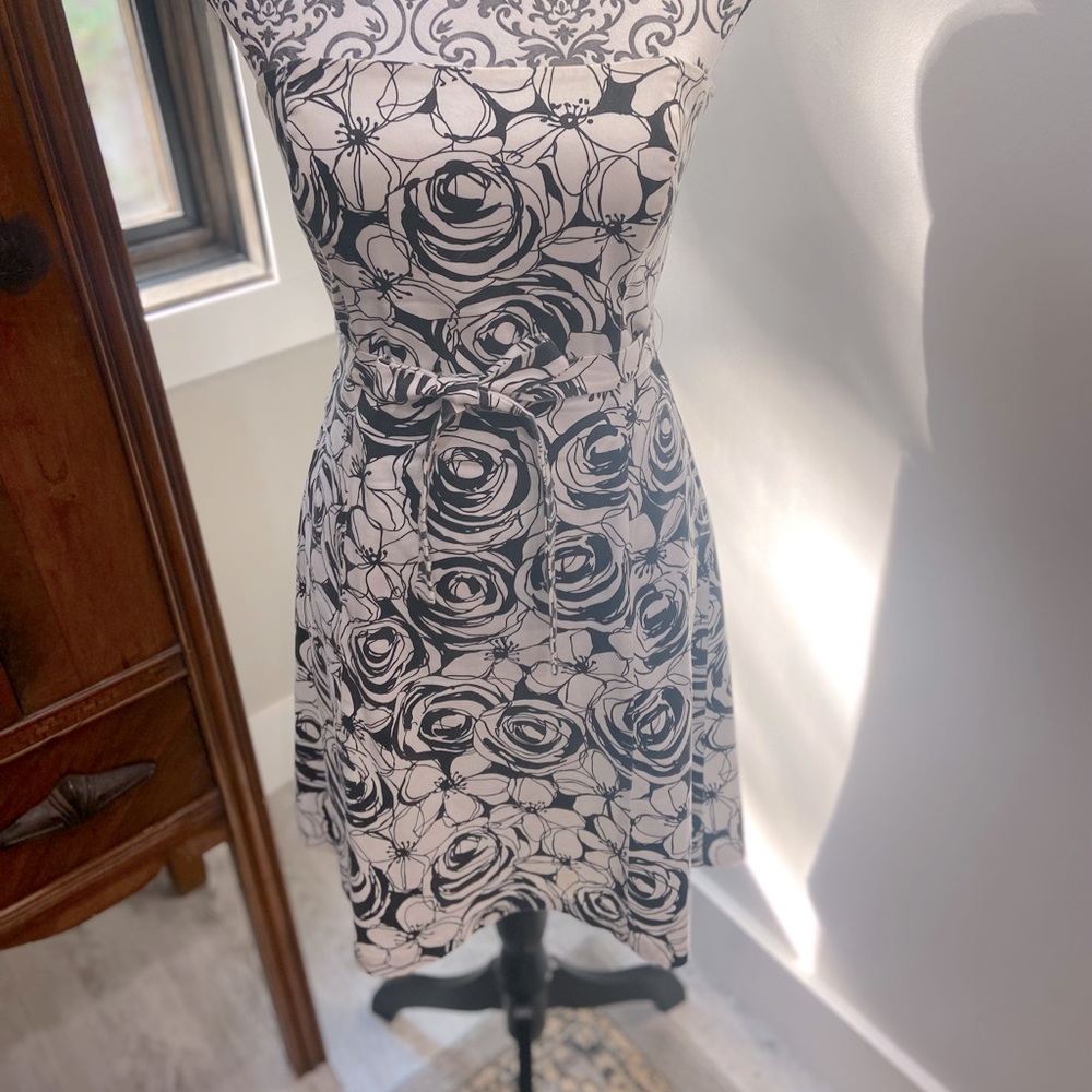 Strapless White House Black Market Dress